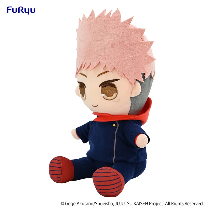 Furyu Jujutsu Kaisen Kyurumaru Big Plush Toy Yuji Itadori (Re-run) - Image 2