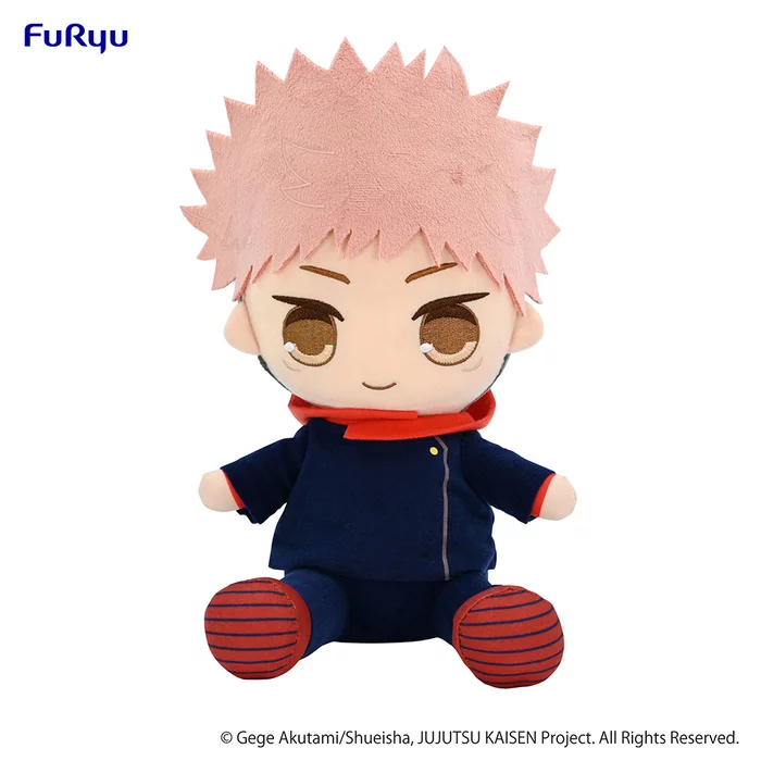 Furyu Jujutsu Kaisen Kyurumaru Big Plush Toy Yuji Itadori (Re-run)