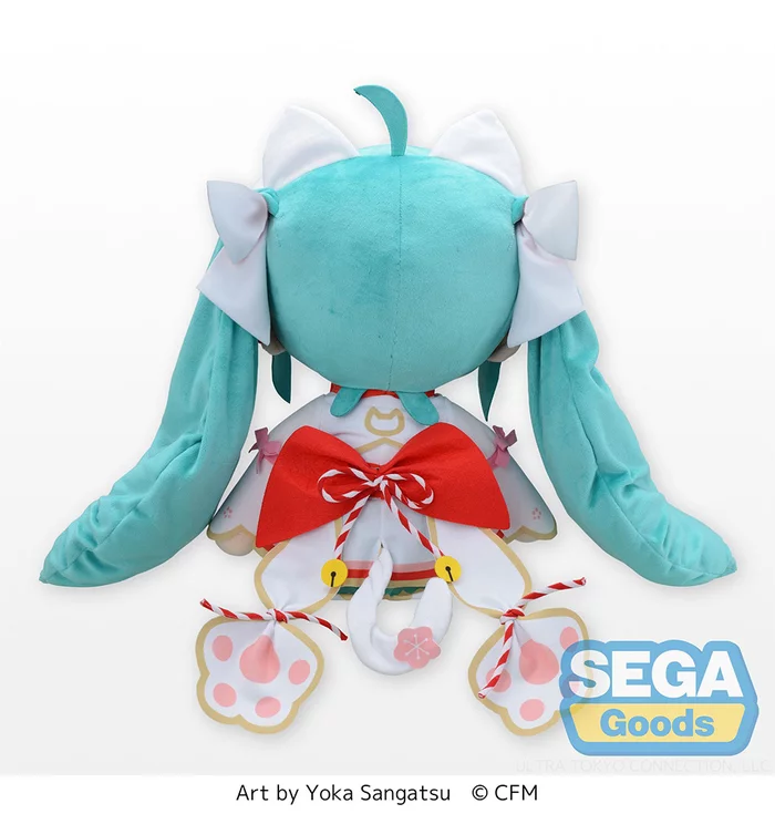 Sega Interactive Hatsune Miku: Maneki-Miku Ver. Fluffy Plush (LL) - Image 4