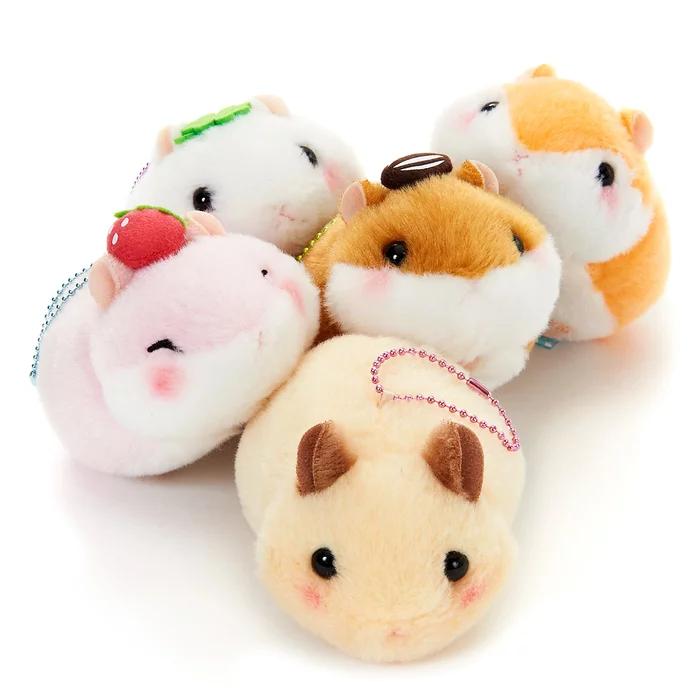 Amuse Coroham Coron Manmaru Friends Hamster Plush Collection (Ball Chain) - Image 9