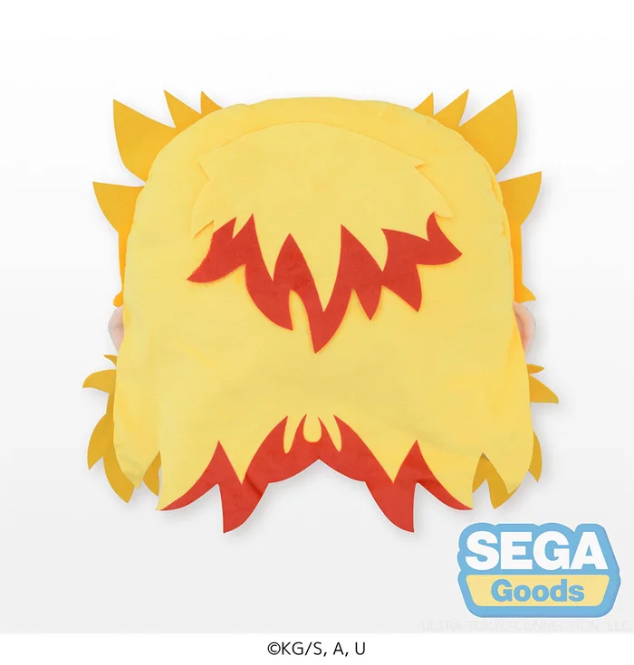 Sega Interactive Charamaru Demon Slayer: Kimetsu No Yaiba Kyojuro Rengoku Premium Interior Cushion - Image 3