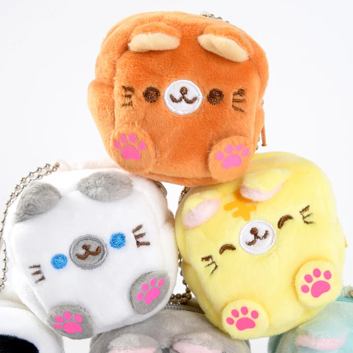 Square Cat Plush Coin Cases - Image 12
