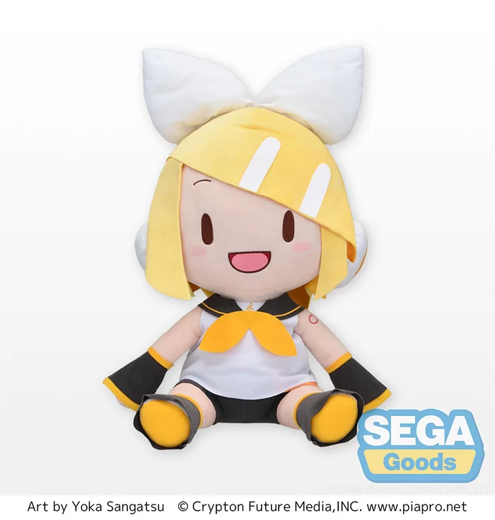 Sega Interactive Fuwapuchi Kagamine Rin Dodeka Jumbo Plush