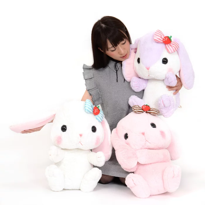 Amuse Pote Usa Loppy Strawberry Plush Collection (Big) - Image 11