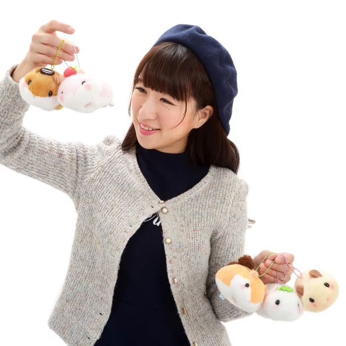 Amuse Coroham Coron Manmaru Friends Hamster Plush Collection (Ball Chain) - Image 16