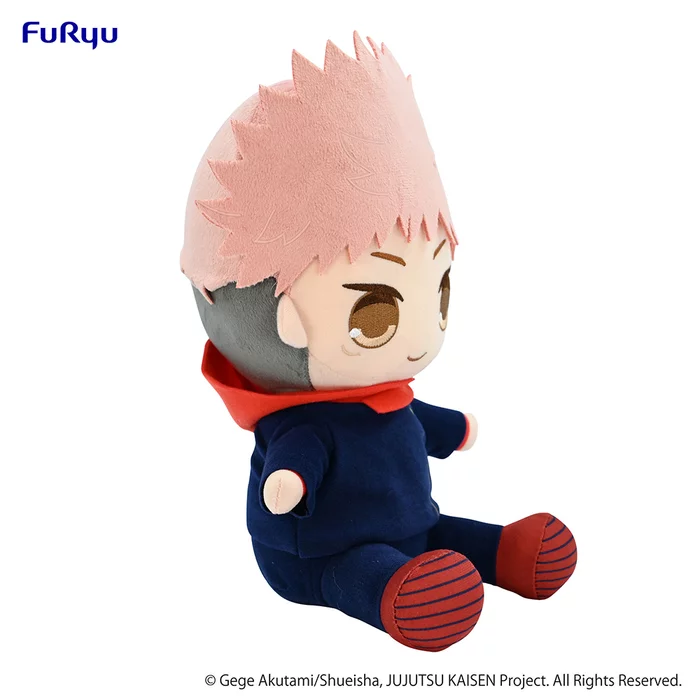 Furyu Jujutsu Kaisen Kyurumaru Big Plush Toy Yuji Itadori (Re-run) - Image 8