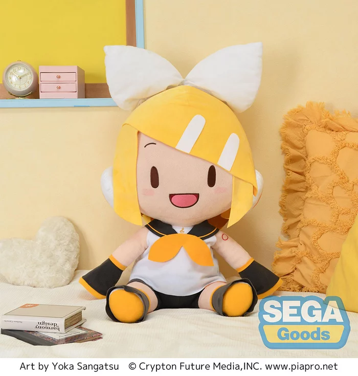 Sega Interactive Fuwapuchi Kagamine Rin Dodeka Jumbo Plush - Image 5