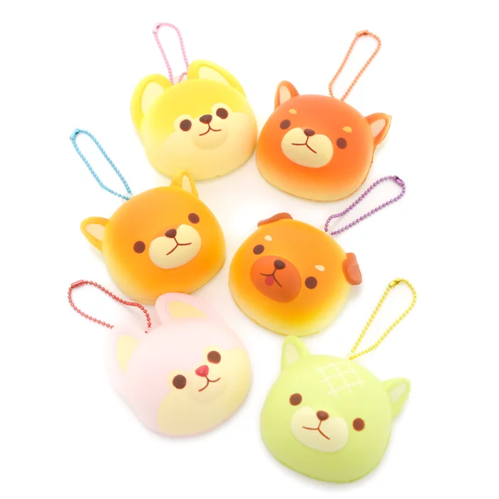 Amuse Mameshiba San Kyodai Yakitate Panya-san Keychains