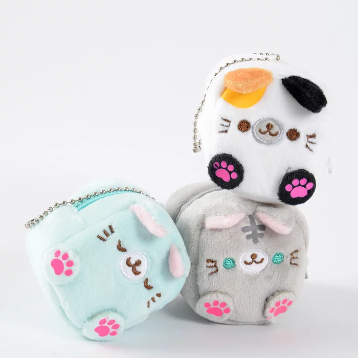 Square Cat Plush Coin Cases - Image 13
