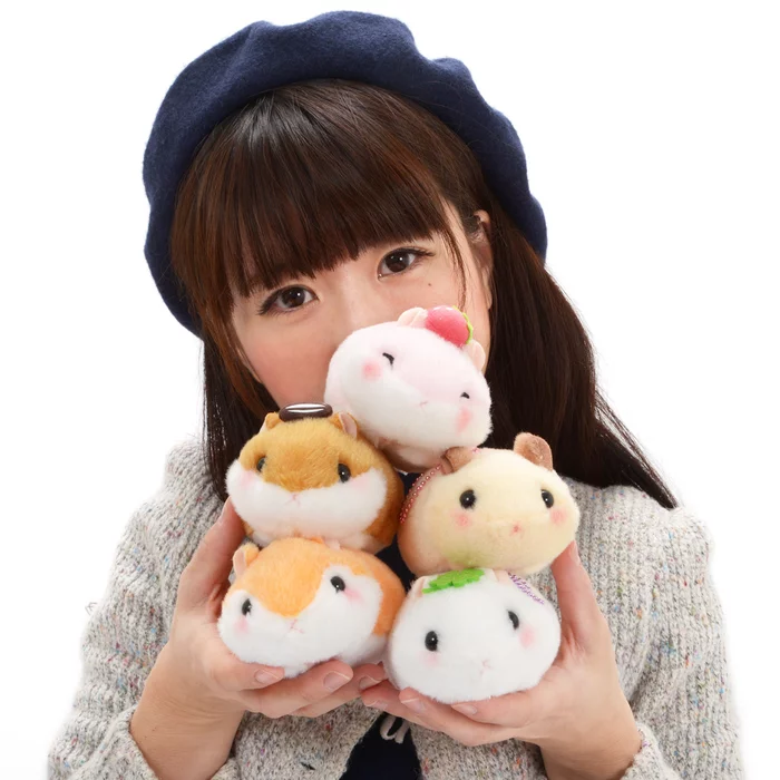 Amuse Coroham Coron Manmaru Friends Hamster Plush Collection (Ball Chain) - Image 2